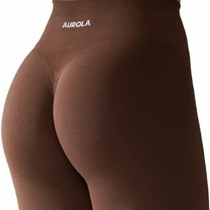 AUROLA Workout Leggings for Women Seamless Scrunch Tights Tummy Control Gym Fit